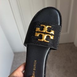 tory burch rhinestone Eleanor slide 