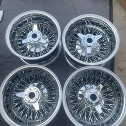 13x7 Wire Wheels All Chrome 