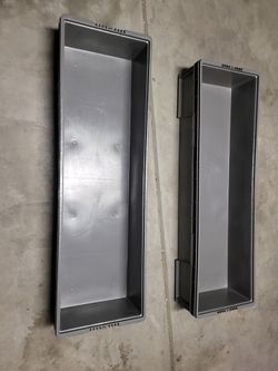 Long Durable Storage Bins x 2 Size 47x7x7