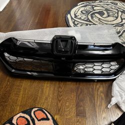 2019 Honda CR-V Front Grille (Gloss Black – OEM Style)
