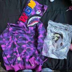 Purple Bape Hoodie 