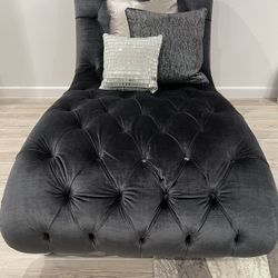 Charcoal Gray Polyester Chase Chair