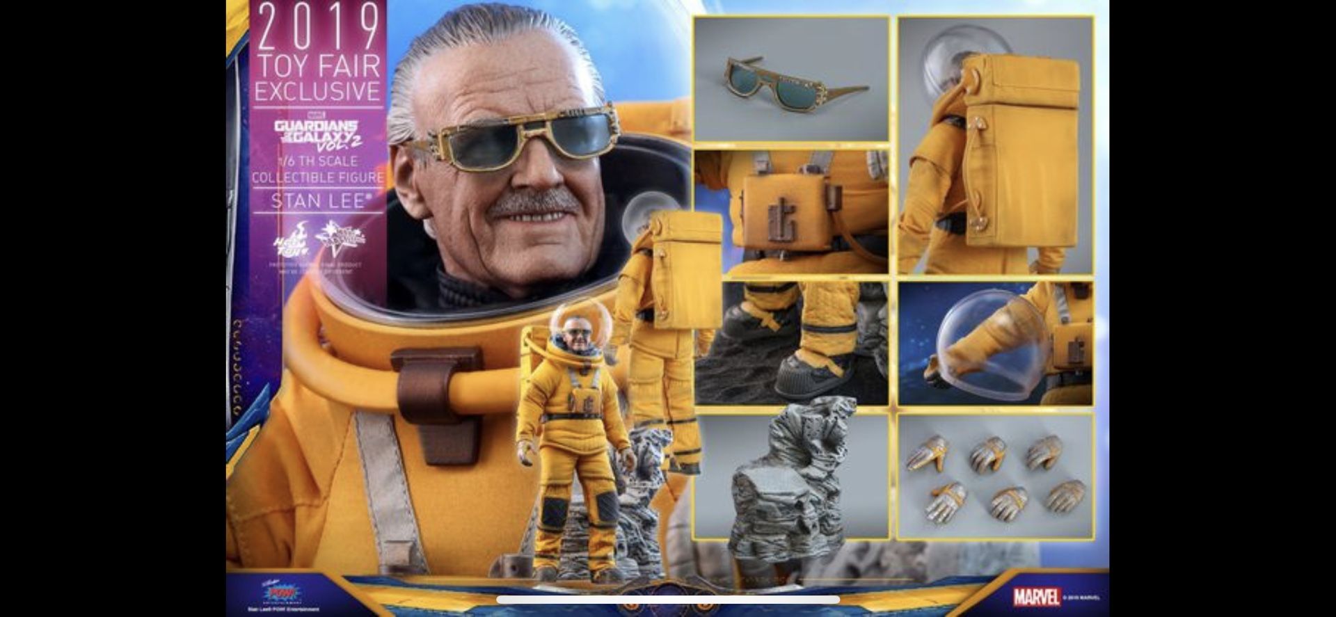 Hot Toys 1/6 Marvel Stan Lee Exclusive Figure