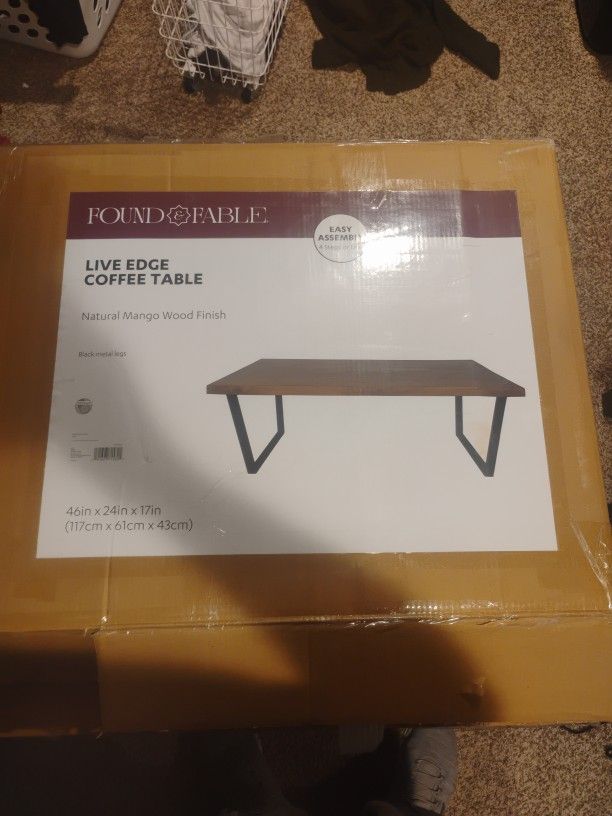 Found & Fable Live Edge Coffee Table