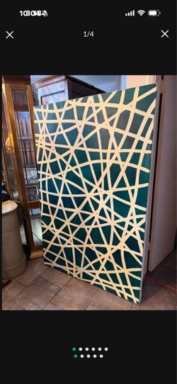 Abstract Stained by the artist large wall art Oil  on canvas 69 x 45