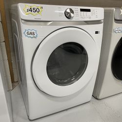 Brand New Gas Dryer White 7.3 Cu Ft Stackable Samsung 1 Year Warranty 