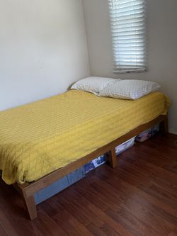 Full size bed frame with matress