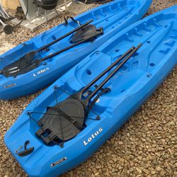 Two Lifetime Kayaks 8 Feet Long