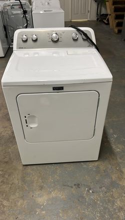 Maytag Electric Dryer – Auto Dry + Wrinkle Control, White