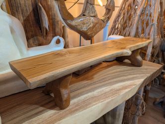 Long low teakwood table/ riser