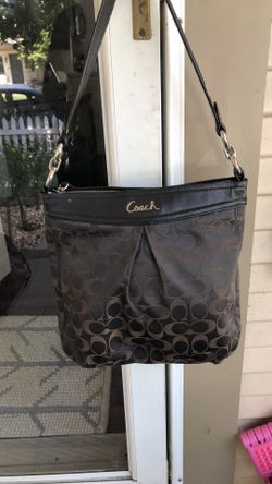 Coach hobo canvas bag