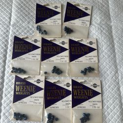Top Brass Tackle Brass Weenie Weights (1/32 oz) - 8 Packs Available!