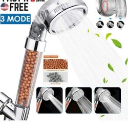 Shower Head High Pressure 3 Settings Spray Handheld Shower head