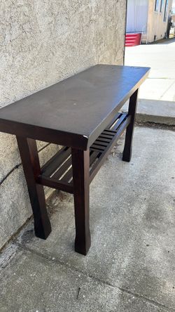 TV stand or computer stand soiled brown wood great condition must sell by today PICK UP ONLY!!!