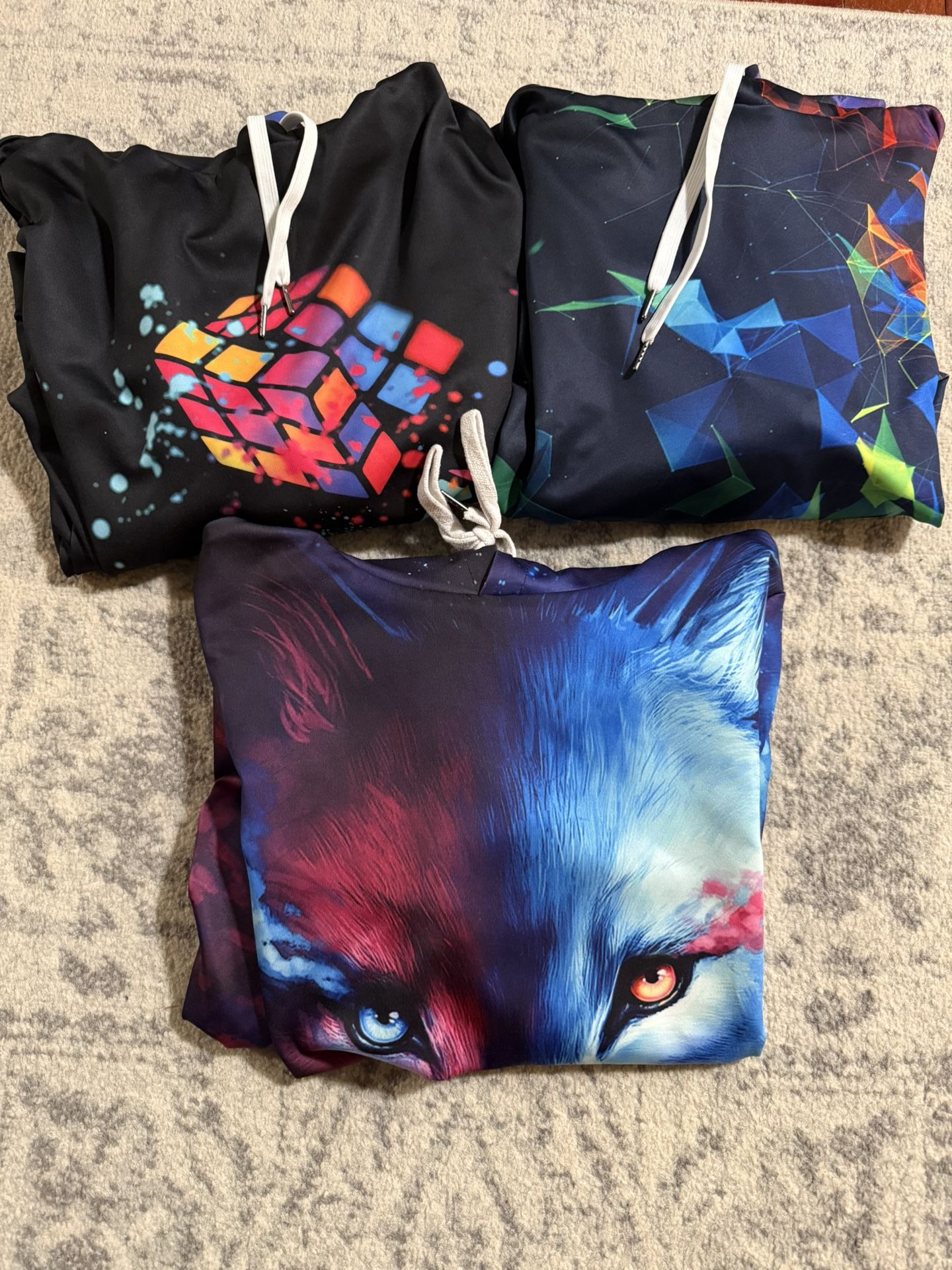 Set Of 3 Boys Sweatshirts Size L