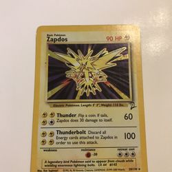 Zapdos Pokémon Card