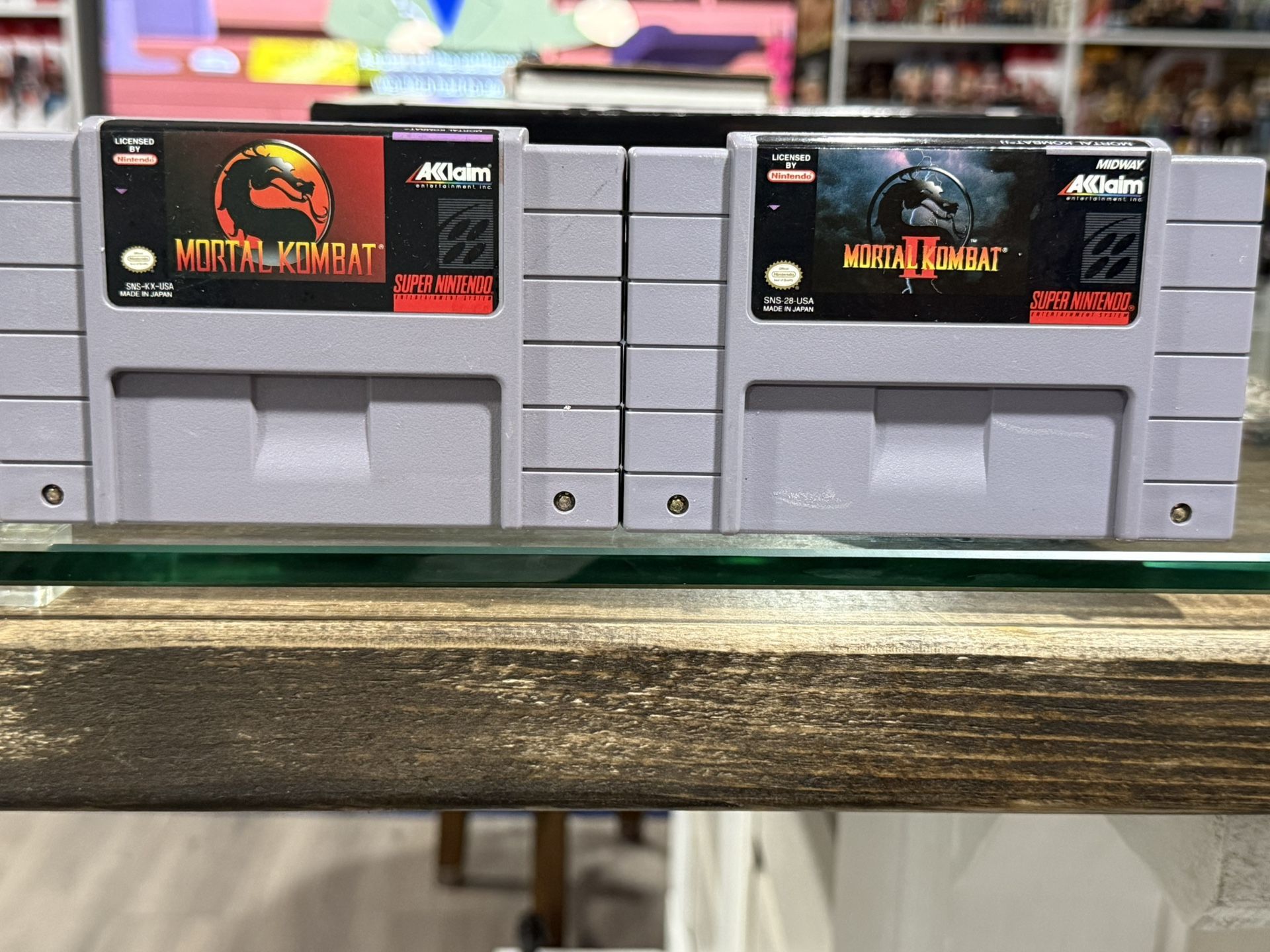 Mortal Kombat & MK II (Super Nintendo) SNES Authentic