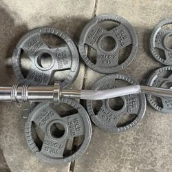 Weights Olympic Curl Bar Set