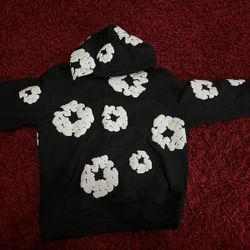 denim tears hoodie, never worn, black and white, size medium