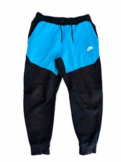 Nike Sportswear Tech Fleece Joggers Sweat Pants 2 Tone Blue Black - Medium