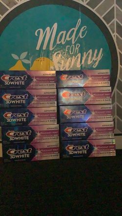 Crest 3D White Advanced Toothpaste Lot of 10 price is firm