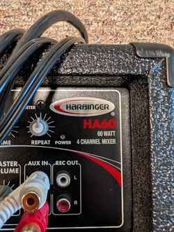 Harbinger HA60 Power Amplifier 60 Watt 4 Channel Mixer
