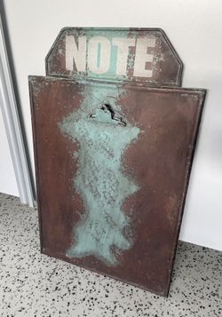 Metal Sign With Clip