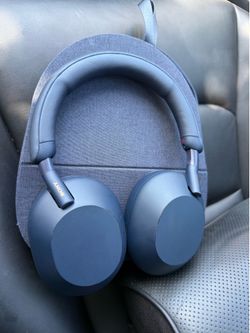 Blue Sony WH-1000 XM 5 headphones
