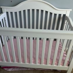 White Baby Crib 