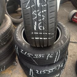 Tires Un Set 215-55-16, 215/55R16