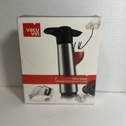 The Original Vacu Vin Wine Saver with 2 Vacuum Stoppers and 2 Wine Servers - ...