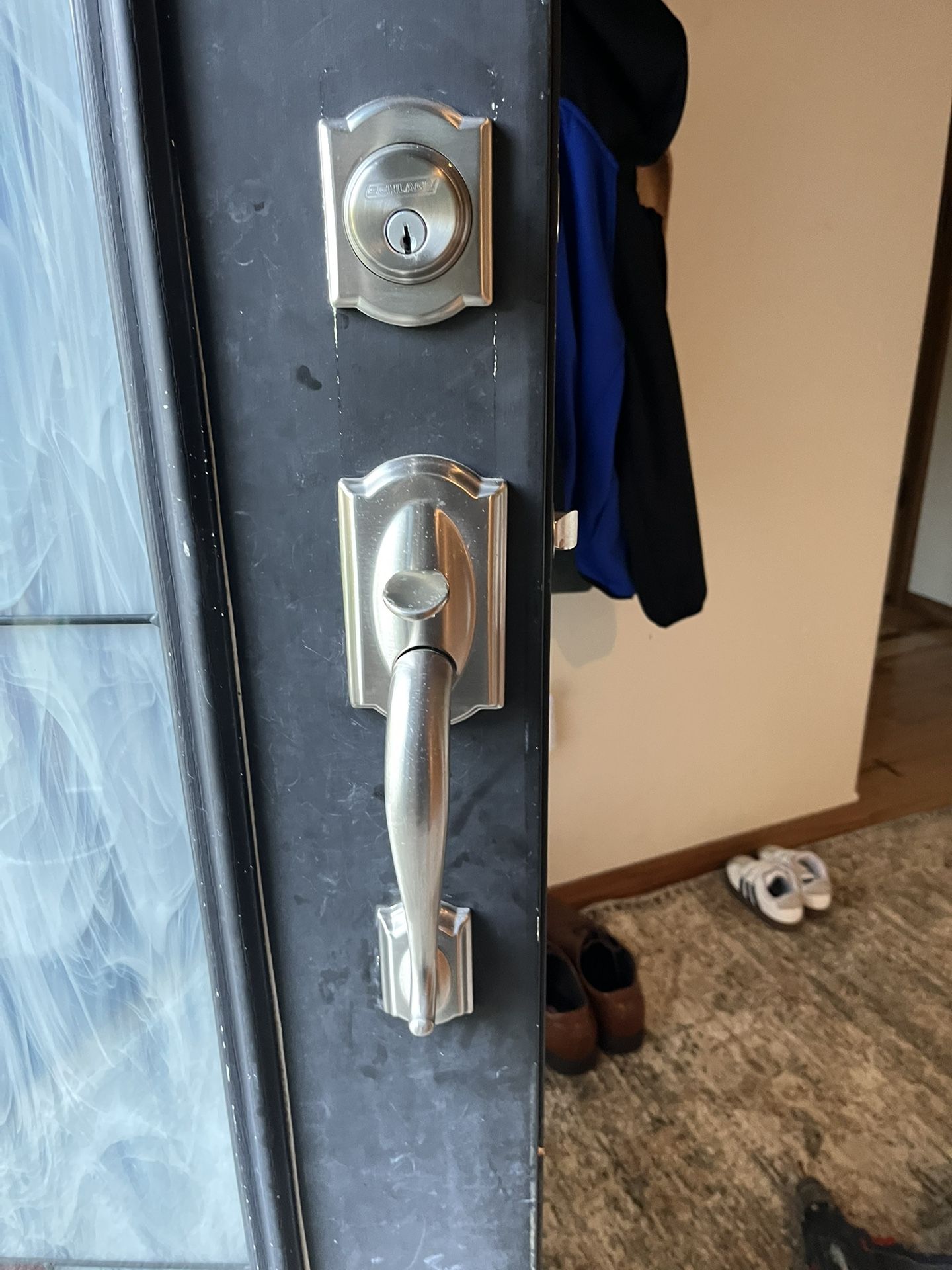 Door Handle Hardware Satin Nickel