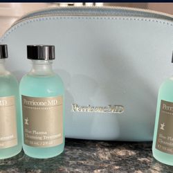 NEW PERRICONE MD BLUE PLASMA CLEANSING TREATMENT 3 PIECE SET IN BRANDED BAG $20!!