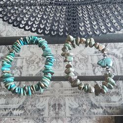 Turquoise chip bracelets