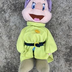 Dopey Dwarf 13" Firm body Plush Disney Snow White & the Seven Dwarfs