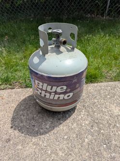 Empty propane tank