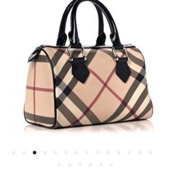 Vintage Burberry Nova Check Chester Bowling Bag
