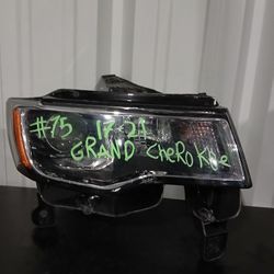 2014 2015 2016 JEEP GRAND CHEROKEE LIMITED RIGHT / PASSENGER SIDE HEADLIGHT AFTERMARKET 