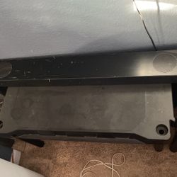 76 inch Samsung TV subwoofer surround bar and two speakers everything works and the remote