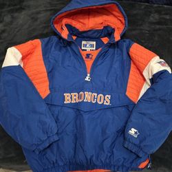 Super Rare 1992 Denver Broncos Starter Jacket 