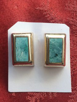 Sterling Silver Turquoise Post Earrings