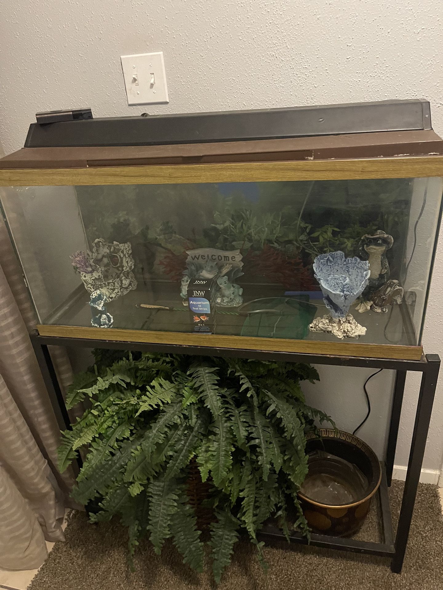 FISH TANK And DECORATIONS