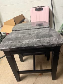 Ashley furniture faux marble Top End Tables Set of 2