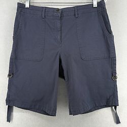 ARTISAN NY Walking Shorts Women Size S / Small Cargo Flat Front Stretch Cotton 