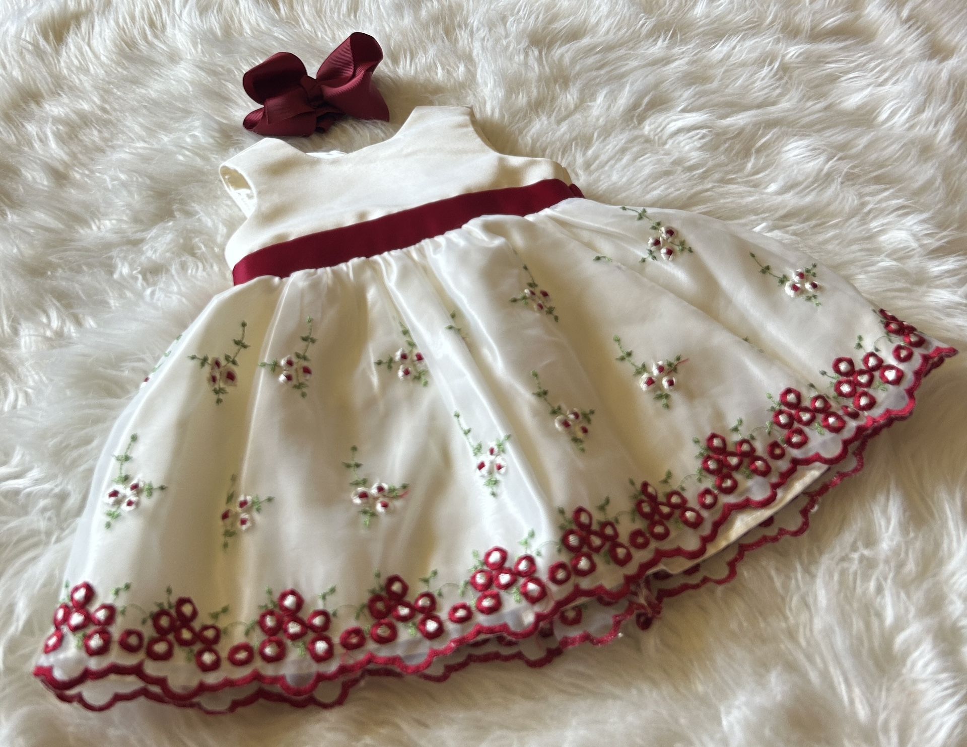 American Princess Formal Dress w/ Headband *6 Months