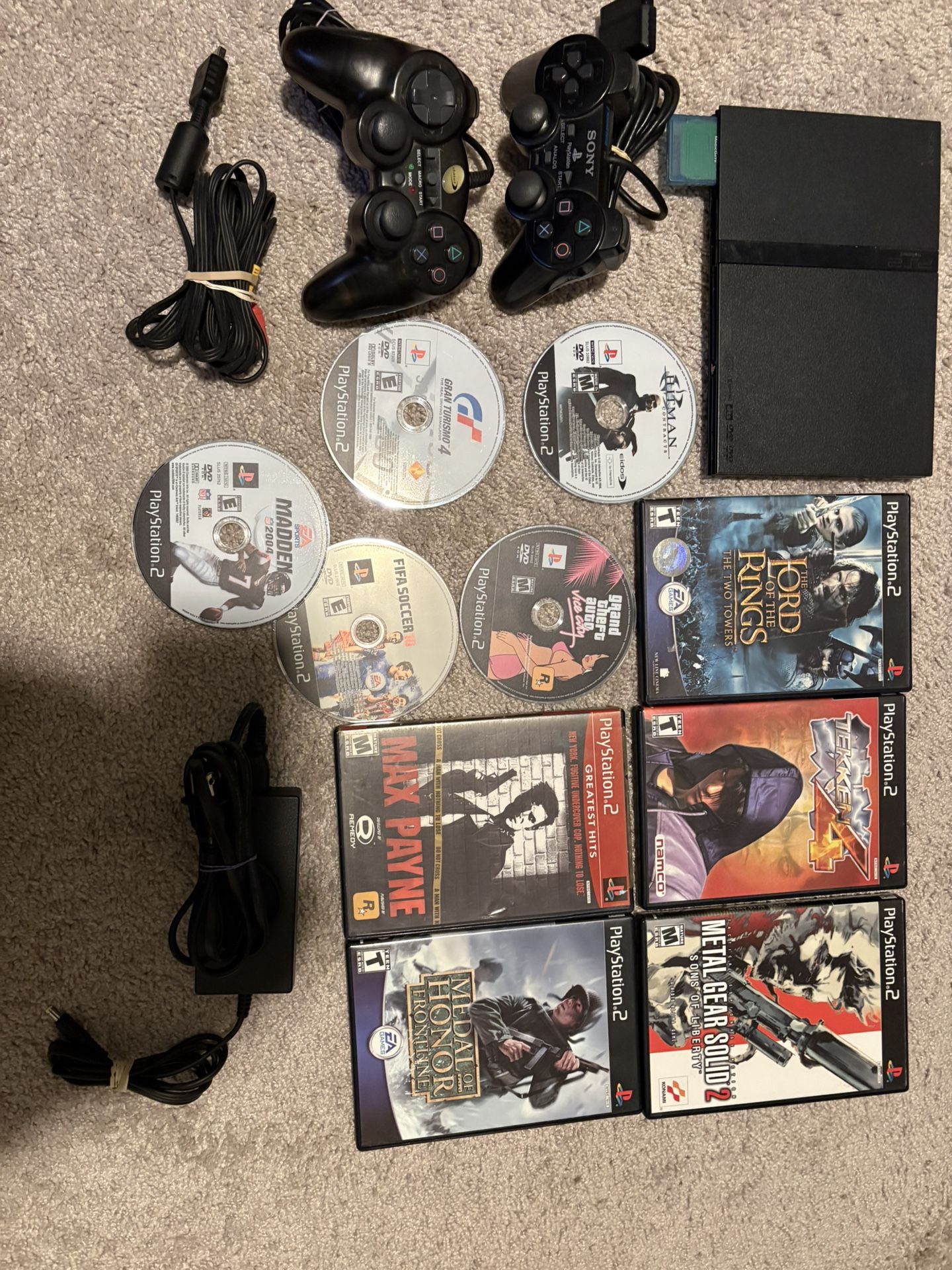 PlayStation 2 PS2 + 10 Games (hablo Espanol)