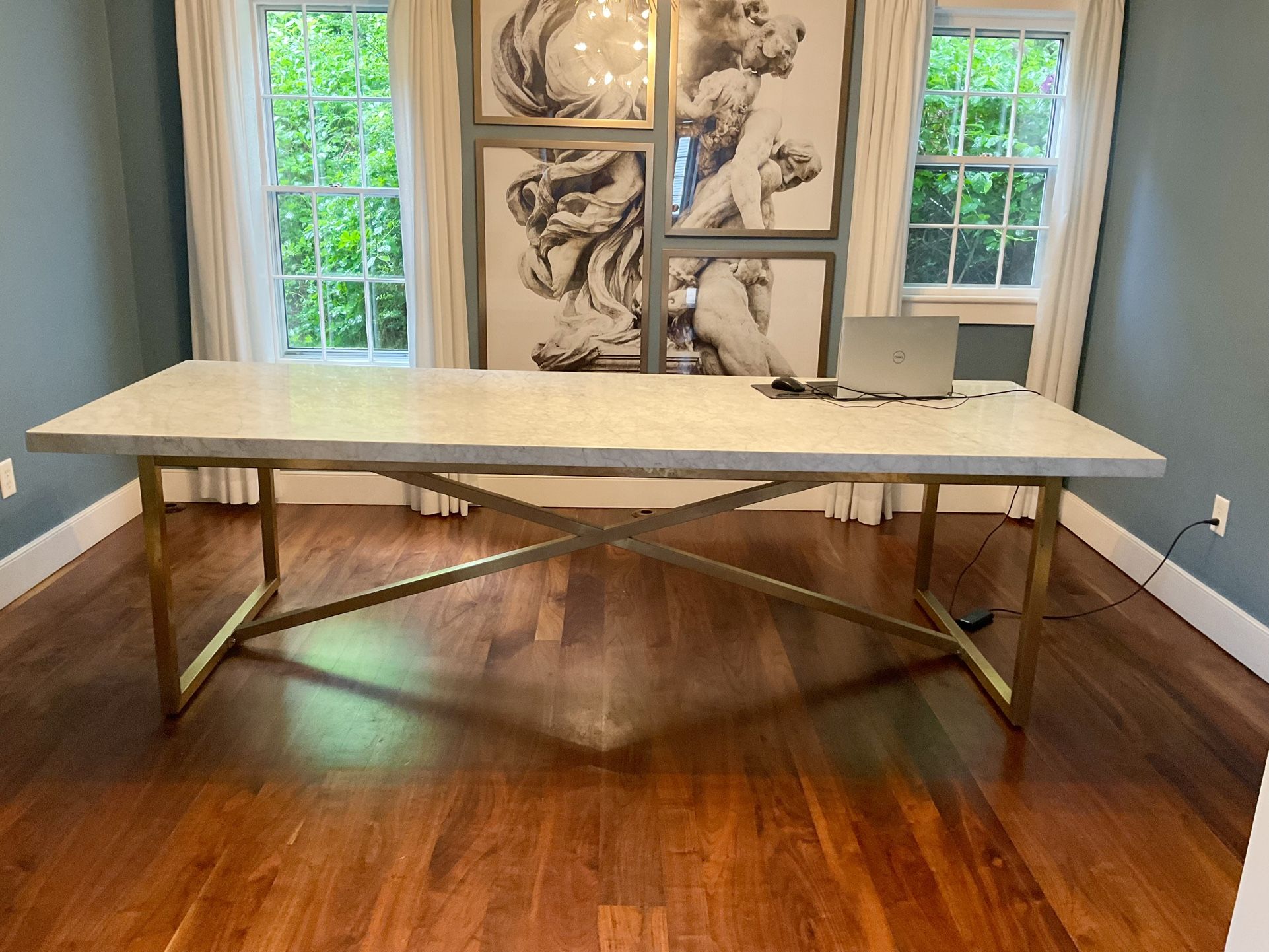Sleek Stone Top Table