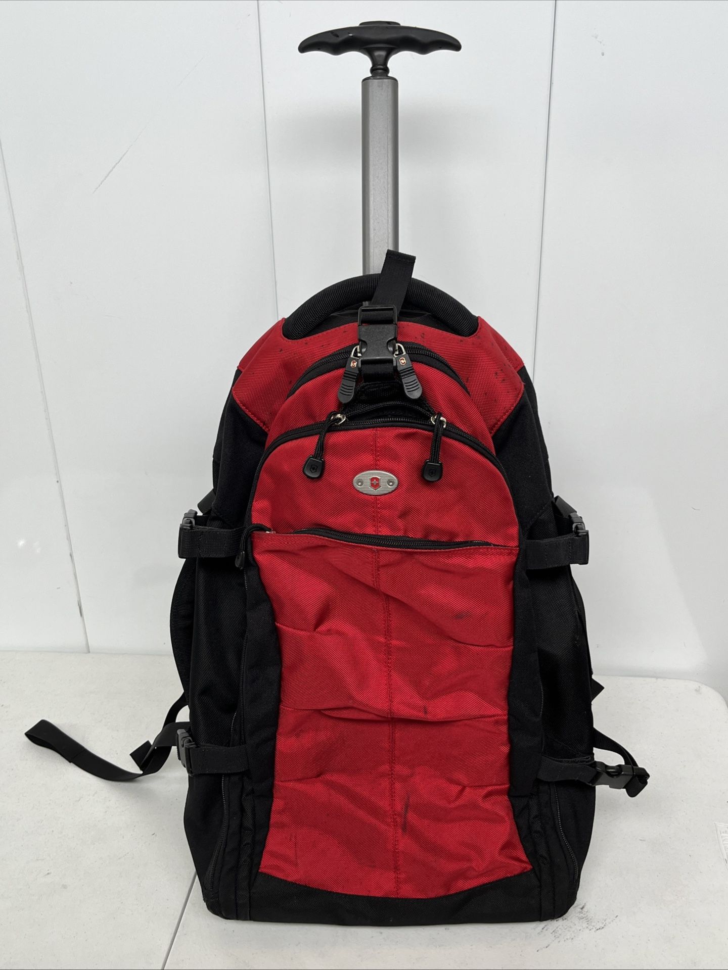 Victorinox Swiss Army E-motion 360 Black & Red 22" Wheeled Backpack Luggage