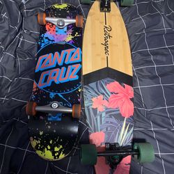 Santa Cruz and rentospec skateboards