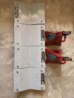 Vehicle Dollies (Set of 2) + Jack Stand Heavy Duty